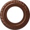 Ekena Millwork Claremont Ceiling Medallion (Fits Canopies up to 7"), 10 5/8"OD x 5 3/4"ID x 1/2"P, Copper Penny CM10CLCPS - alternate 1